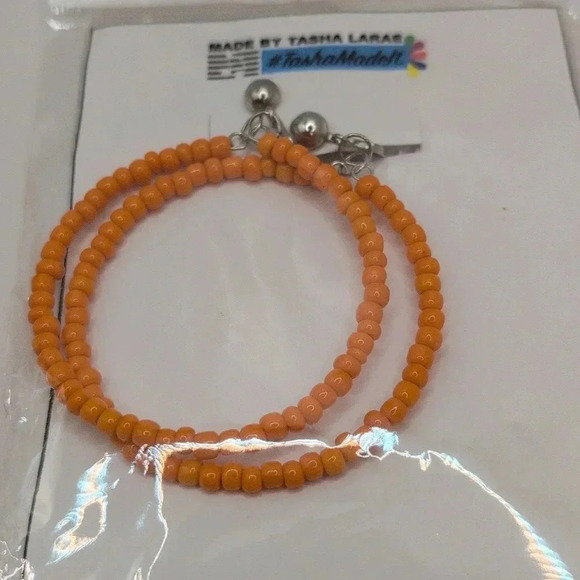 Bundle of three orange earrings - 2 NWT Earrings Bold & Beautiful Dangle acrylic - Picture 7 of 9